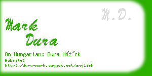 mark dura business card
